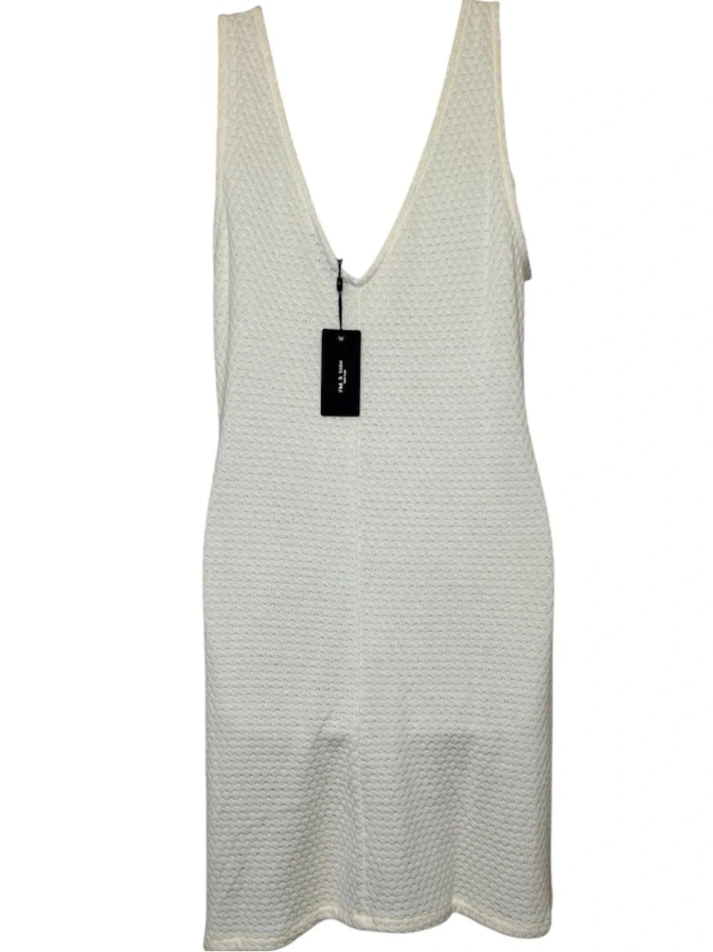 Rag & Bone Carine Crochet V-Neck Mini Dress Bathing Suit Cover-Up Ivory Size S